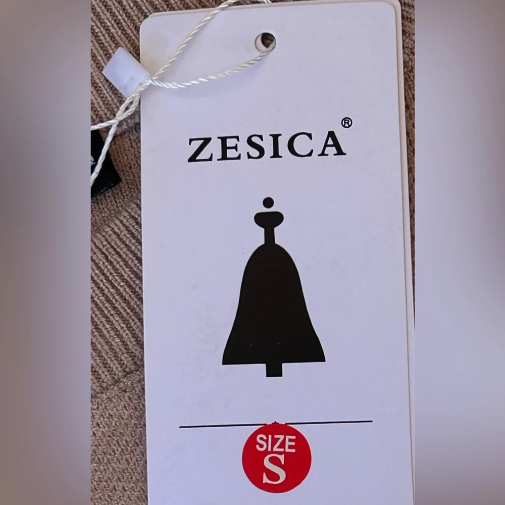 Zesica Women’s Smooth Knit Sweater Waffle/Cable Knit Sleeves Size‎ Small